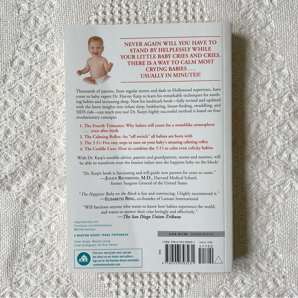 $5 or 3/$10  The Happiest Baby on the Block, By Harvey Karp, M.D. (paperback) - Picture 2 of 2